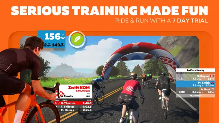 Zwift android App screenshot 14